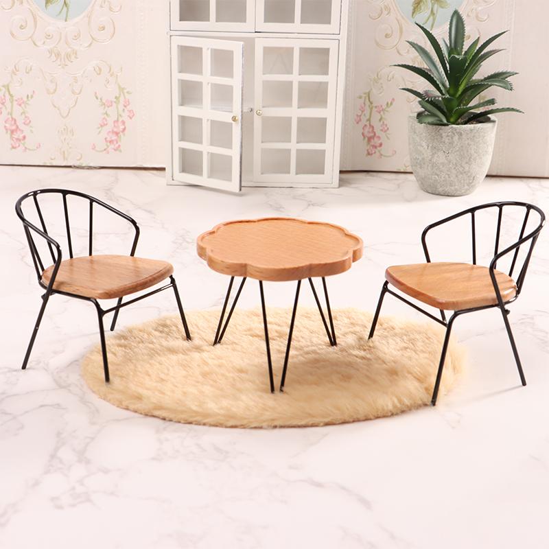 Table Miniature En Bois Pour Maison De Poupée – Échelle 1:12, Style Vintage, 14x5,5x6,5 Cm
