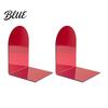 Acrylic Bookends for Shelves 1 Pair Bookends Clear Book Ends Holders Shelves Decorative Arch Home Library Storage Supplies Stopper Bookshelf