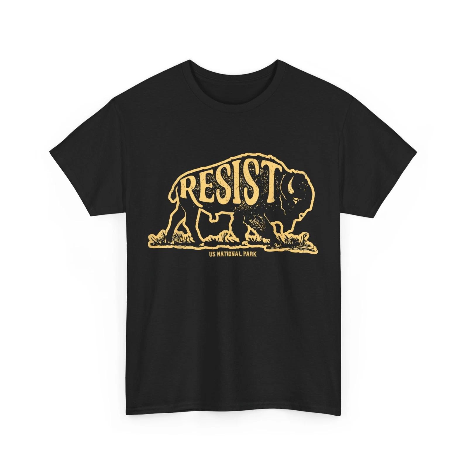 National Park Resist T shirt, Bison Buffalo National Parks SupporT shirt S