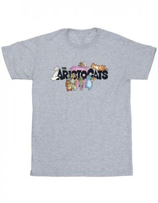 Girls Aristocats Logo Cotton T-Shirt