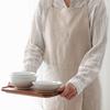kamomekitchen pure linen layered waterproof apron