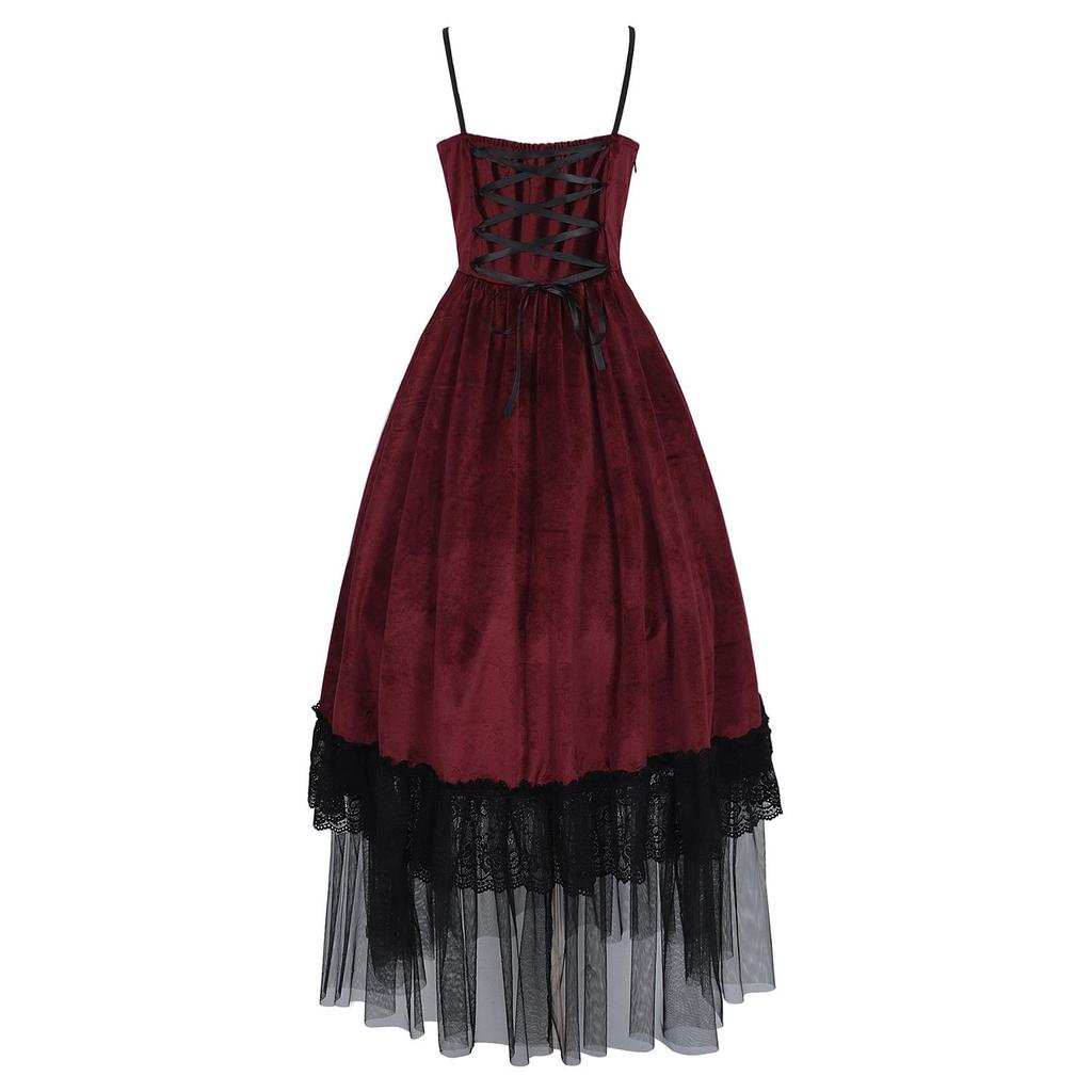 Halloween Gothic Witch & Vampire Costume for Adults