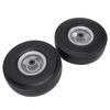2PCS 10 Inch Solid Rubber Tire 4.10 3.50 4 In Anti Explosion Tire Solid Replacement Tires with 5 8 Inch Bearings 2.2in