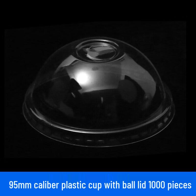 Qiwei 500ml 95mm Disposable Transparent Plastic Cups with Lids