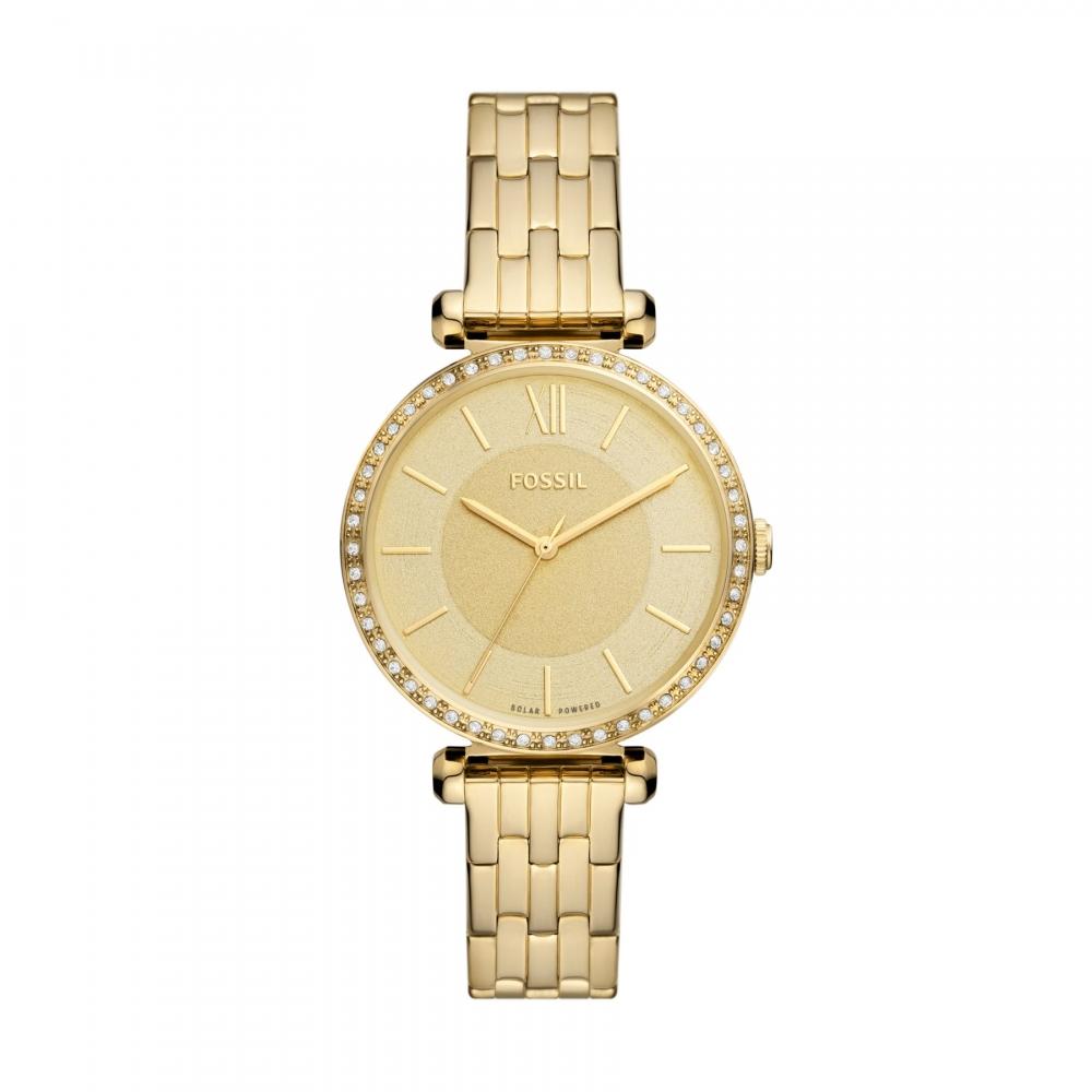 

Fossil Women s Tillie Solar-Powered, Gold-Tone Stainless Steel Watch