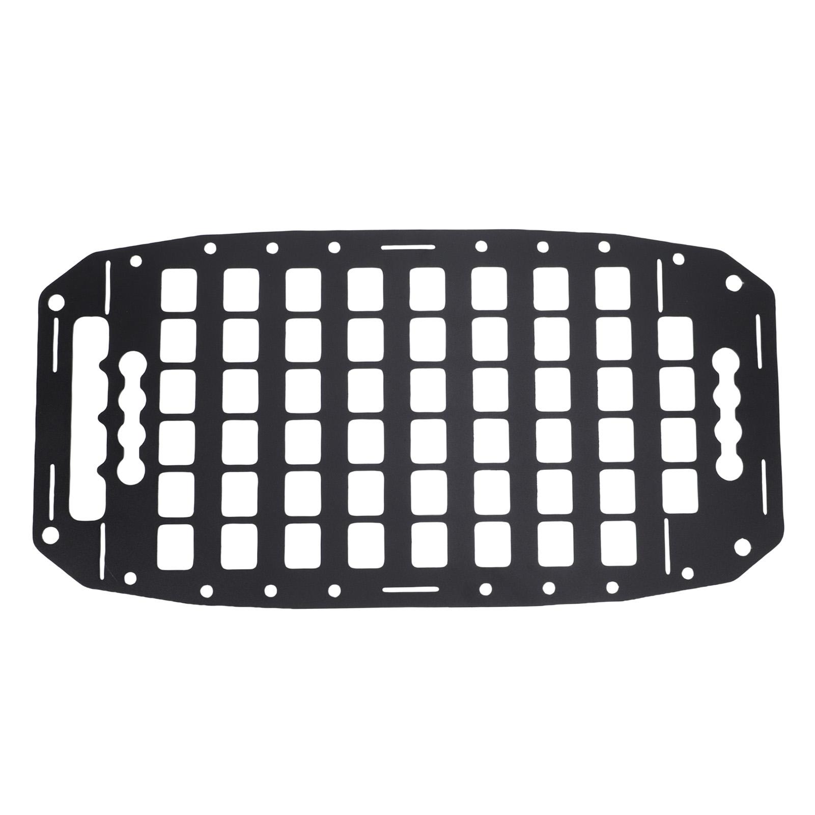 Vestidos Unisex Truck Bed Molle Panel Rack 21X10.7x0.1in Aluminum Use With L Track Molle Panel Organizer For Cars Suvs Pickup Van Rvs
