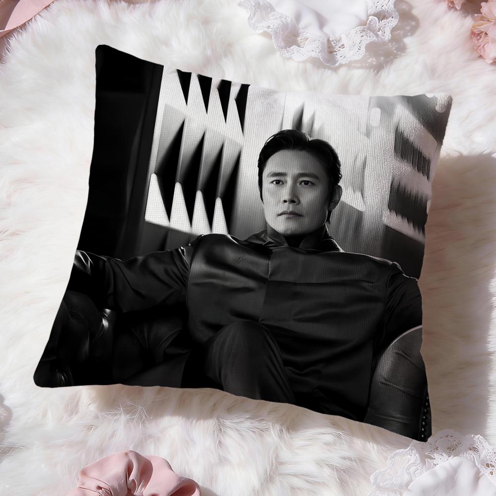Musife Lee Byung Hun Cushion Cover Premium Comfort Reversible Pillow Cove -Two in One Design for Any Room & Car Interior