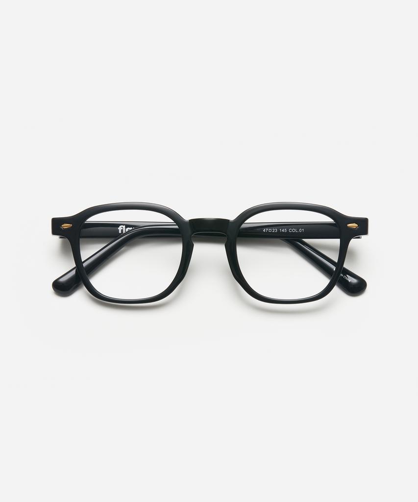 Peullang Pf355 47 Wellington Horn-Rimmed Black (C1)