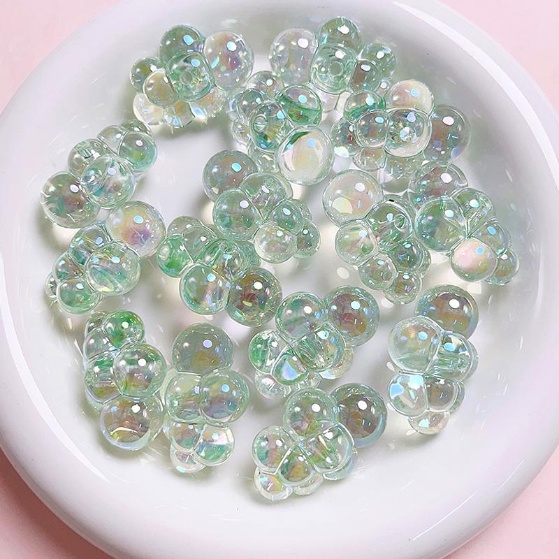 

10 шт., ювелирные изделия, цепочка для телефона, бусины ручной работы, акриловые брелки в форме облака, красочные, блестящие