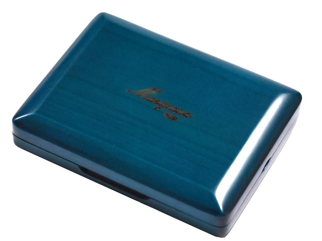 Marigaux Wooden Reed Case for Oboe, Holds 6 Reeds, Color: Blue, OB-6BL