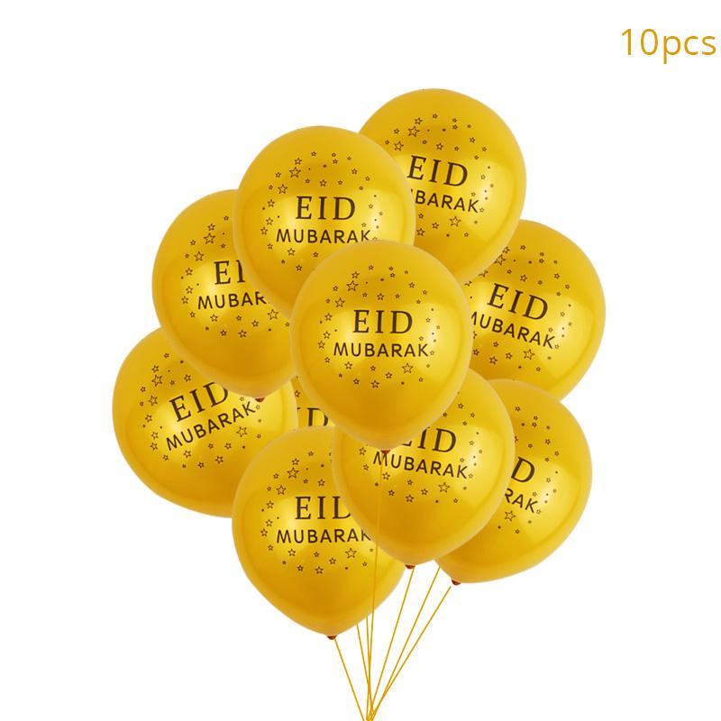 Islam Al Adha Eid Mubarak Banner Bunting Balloons 2024  Kareem Ramadan Decoration For Home Islam Muslim Event Party Supplies