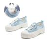 Summer Casual Single Shoes Women's 2025 New Versatile Round Head Lace-up Little White Shoes Women's Fashion and Comfortable Sports Board Shoes Women
