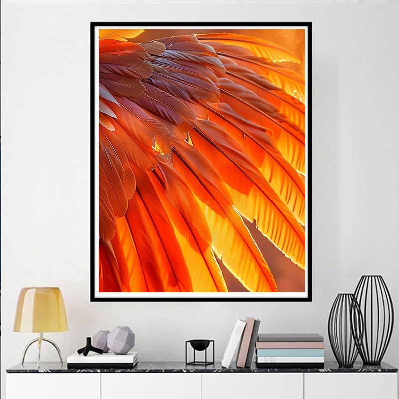 

New Arrival 5D DIY Full Circle Diamond Painting Feather Embroidery Cross Stitch Home Decor Gift GI12105