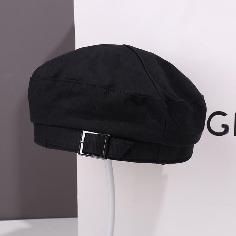 Letter embroidery beret children's fashion face small versatile autumn and winter warm painter hat newsboy hat
