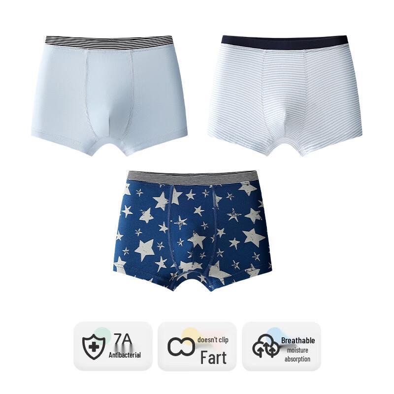 Jungen Baumwolle Antibakterielle Boxershorts 3er-Pack