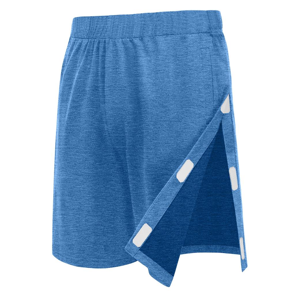 Unisex Afscheurbare Shorts Drukknopen Katoenen Sportshorts Herstel na Knieoperatie Herstelbroek na Heupvervanging met Zakken