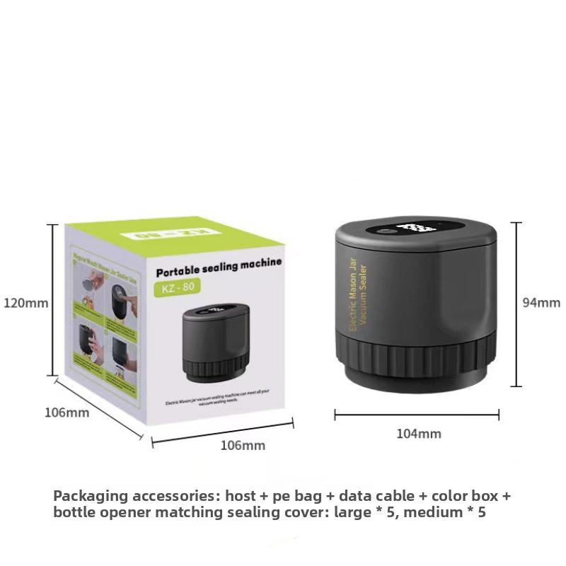 Zgrzewarka próżniowa do słoików Mason Zgrzewarka próżniowa Bezprzewodowa pompa do zgrzewania próżniowego puszek Zestaw elektryczny automatyczny Artykuły kuchenne