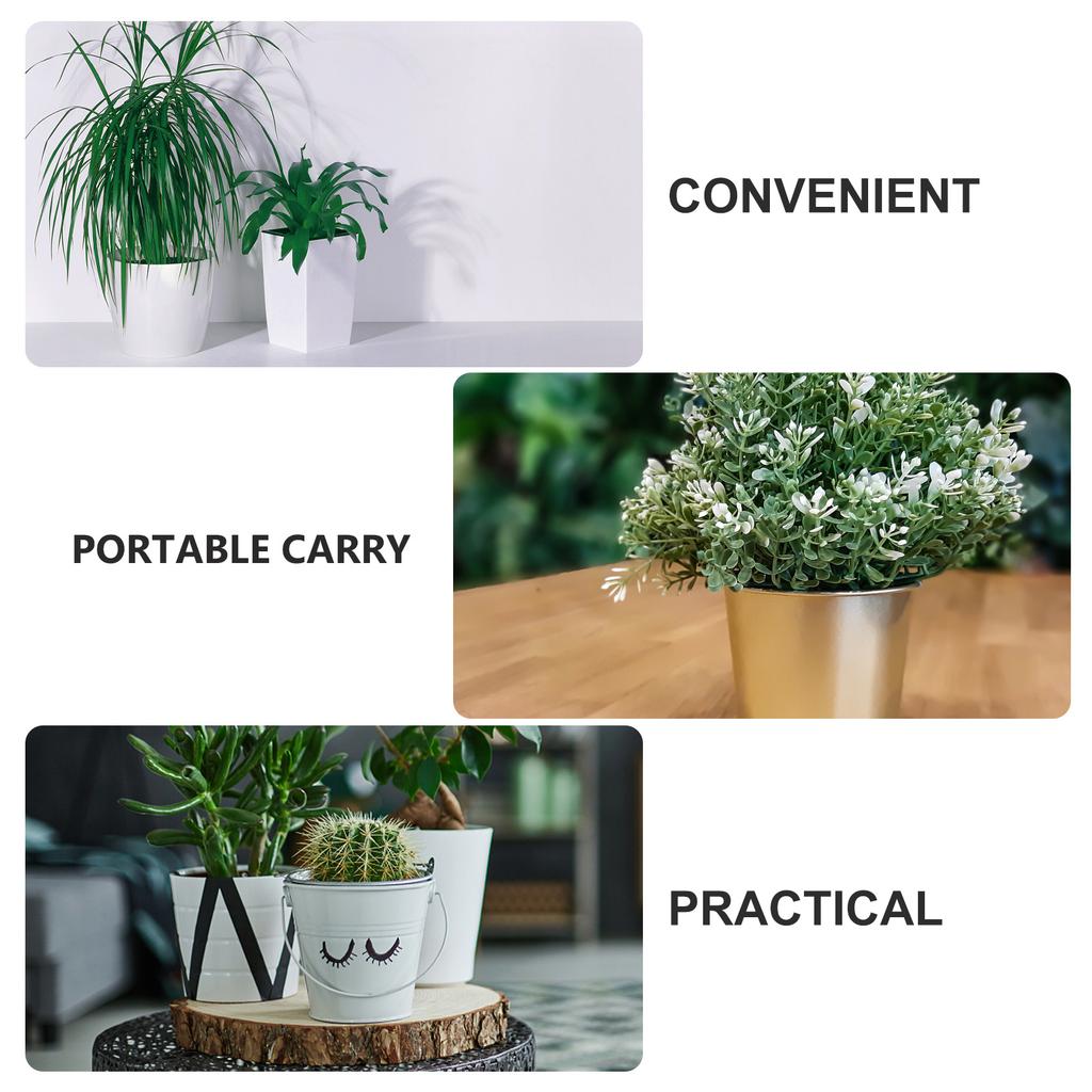 Automatischer Bewässerungs-Blumentopf 12 cm Rund Kunststoff Selbstbewässernder Pflanztopf für Sukkulenten Indoor-Gartendekoration Home-Office-Nutzung