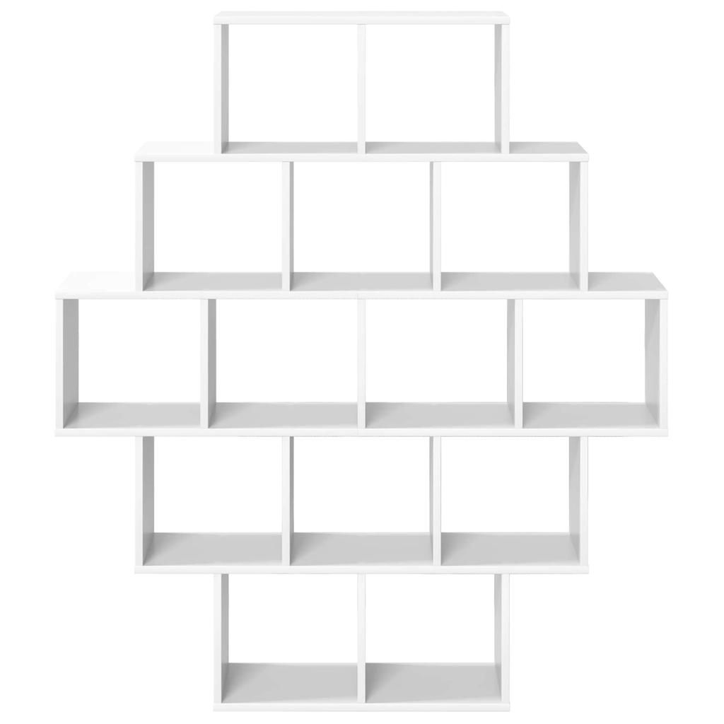 Wall Shelf White 120 x 20 x 136 cm Engineered Wood