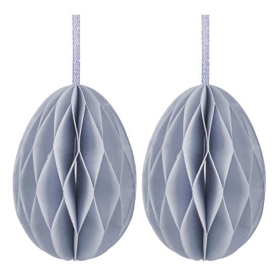 2 Pcs Easter Honeycomb Hanging Decoration 3D Paper Honeycomb Easter Egg