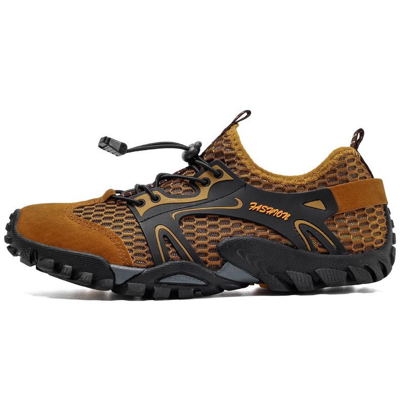 Large size 50 hiking shoes men's summer breathable outdoor sports non-slip quick-drying lightweight mesh climbing and wading shoes