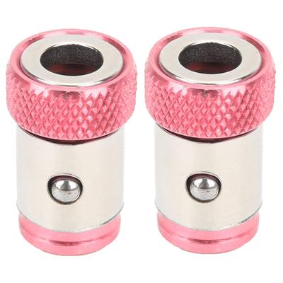 2Pcs Magnetizer Ring Universal Metric 14inch Magnetic Steel Screwdriver Bits AccessoriesRed