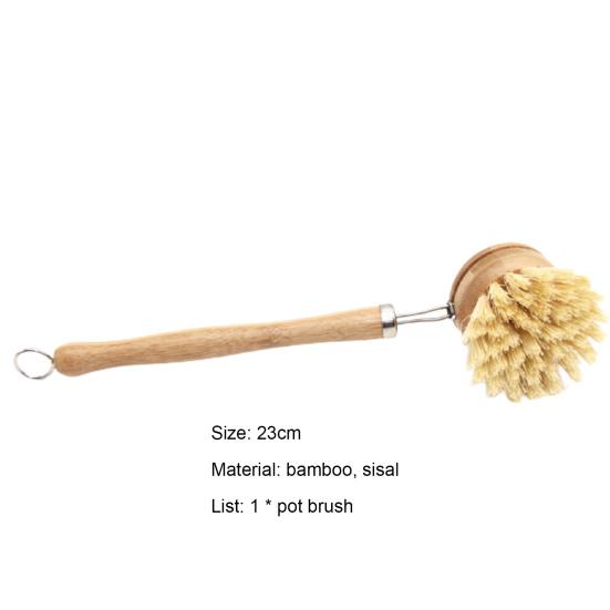 Szczotka do mycia kuchenki Odtłuszczanie Bogata pianka Bambusowa Wielofunkcyjna Szczotka do szorowania kuchni do domu