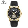 Swiss Tourbillon Men's Mechanical Watch, Large Dial, Automatic, Fashionable Leather Strap, High-End Feel