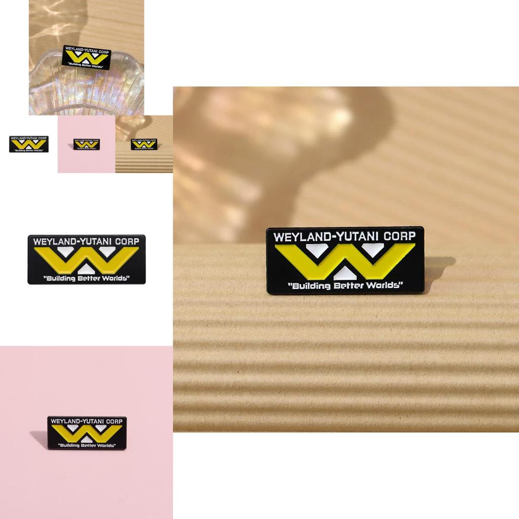 Kreative Weyland Yutani Logo Brosche Einzigartiger Bunter Emaille-Anstecker Für Modischen Persönlichen Stil