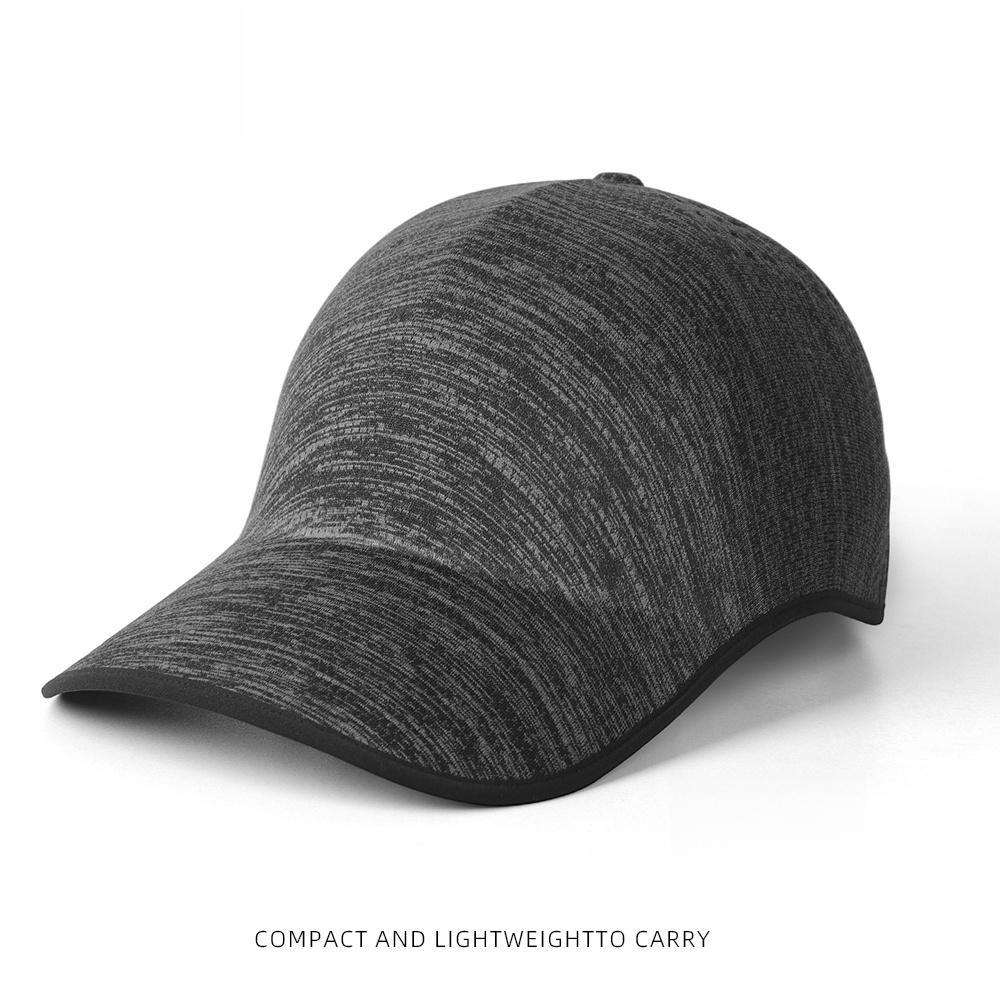 UPF50+ Seamless One-Piece Baseball Cap Quick Dry Sports Hat Men Women Breathable Outdoor Running Lightweight Cooling Caps Adjustable серый