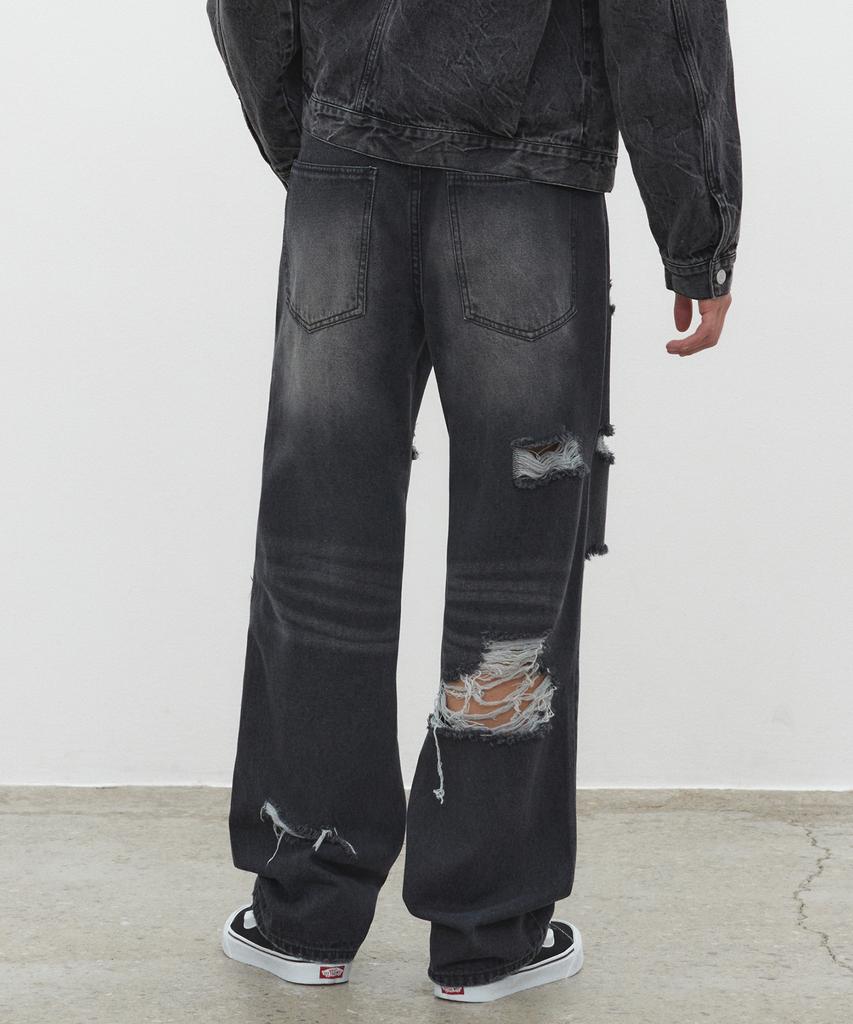 DECET Both Sides Destroy Jeans Dcpt037Blackb