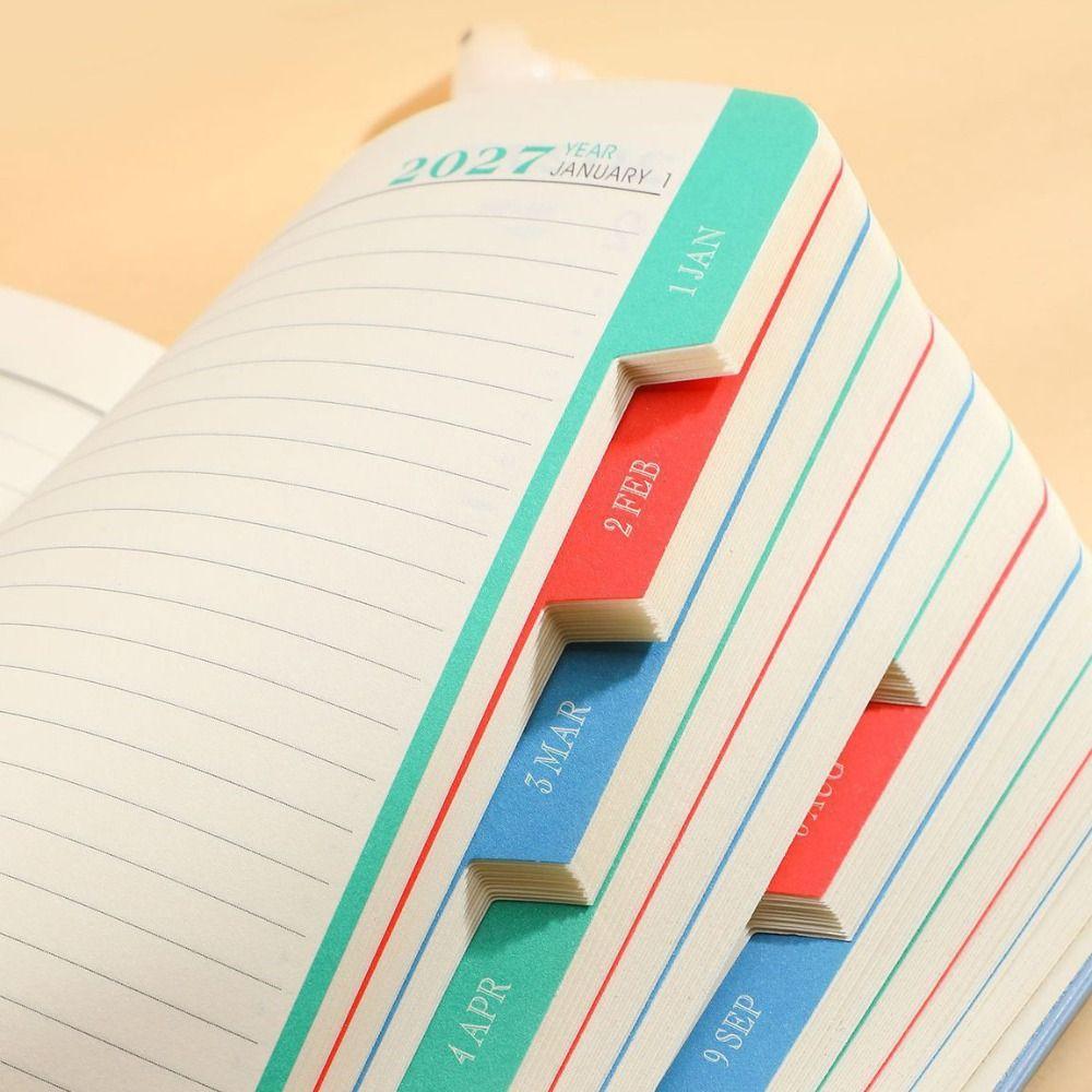 Wear-resistant 2027 Schedule Planner Notepad English To-do List Notebook  School Office Supplies