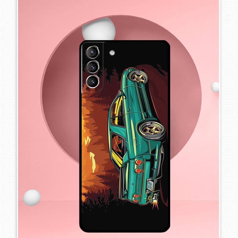 JDM Legend Drift Car Case For Samsung Galaxy S25 Ultra S21 S22 S23 S24 Ultra S9 S10 S20 Plus S25 FE Cover Funda