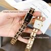 Xiaoxiang Retro Women's Quartz Watch with Black and Gold Braided Strap