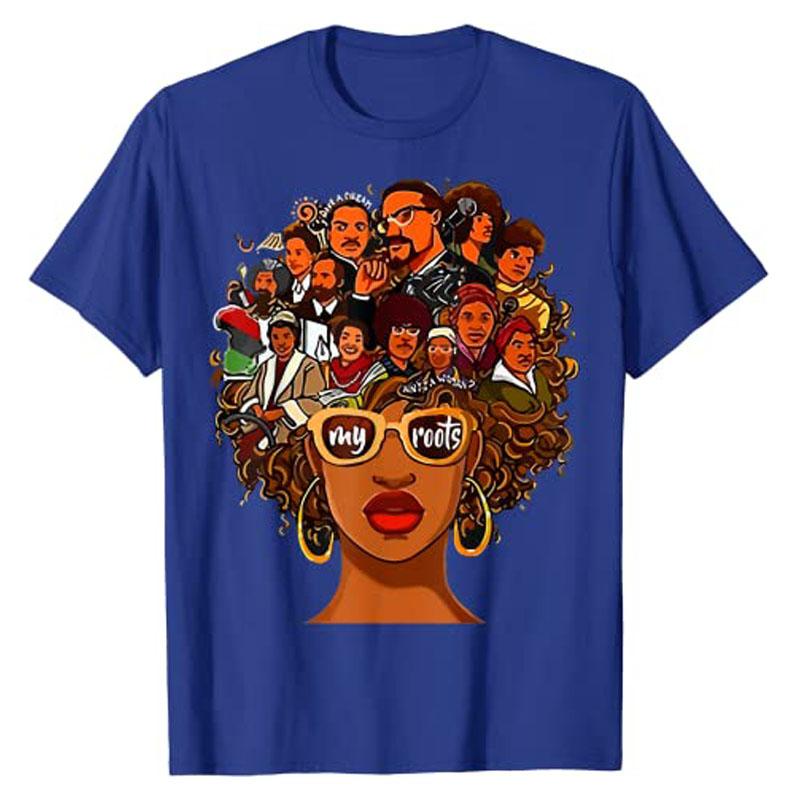 I Love My Roots Black Powerful History Month Pride DNA Gift TShirt Graphic Tee Tops Womens Fashion Outfit Short Sleeve Blouses