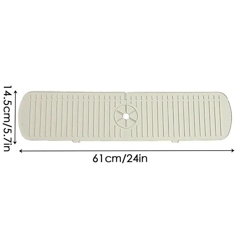 Kitchen Faucet Splash Pad Silicone Sink Faucet Splash Guard Mat Sponge Drain Pad Countertop Protector for Bath Kitchen Gadgets