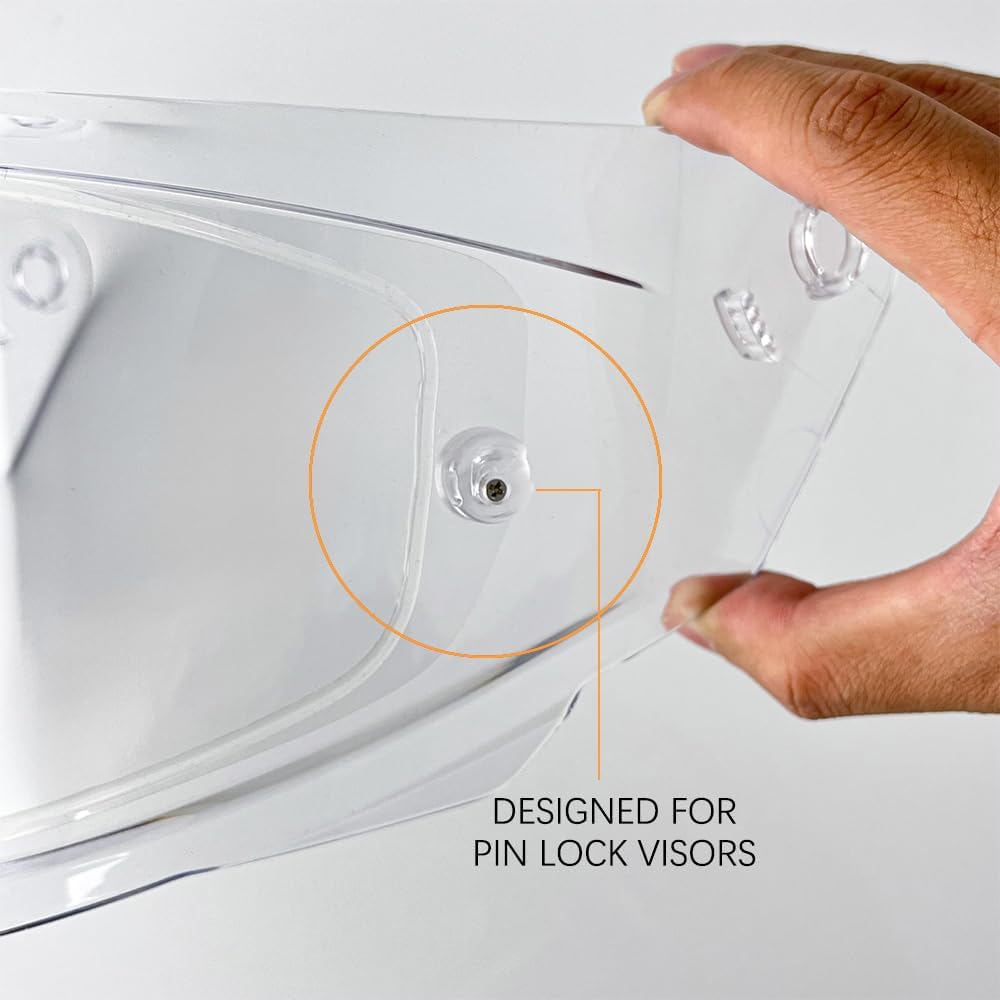 Motorcycle Helmet Visor Anti Fog Film for TT-Revo,Clear Fog Resistant Visor Lens Insert Compatible with KYT TT-Revo