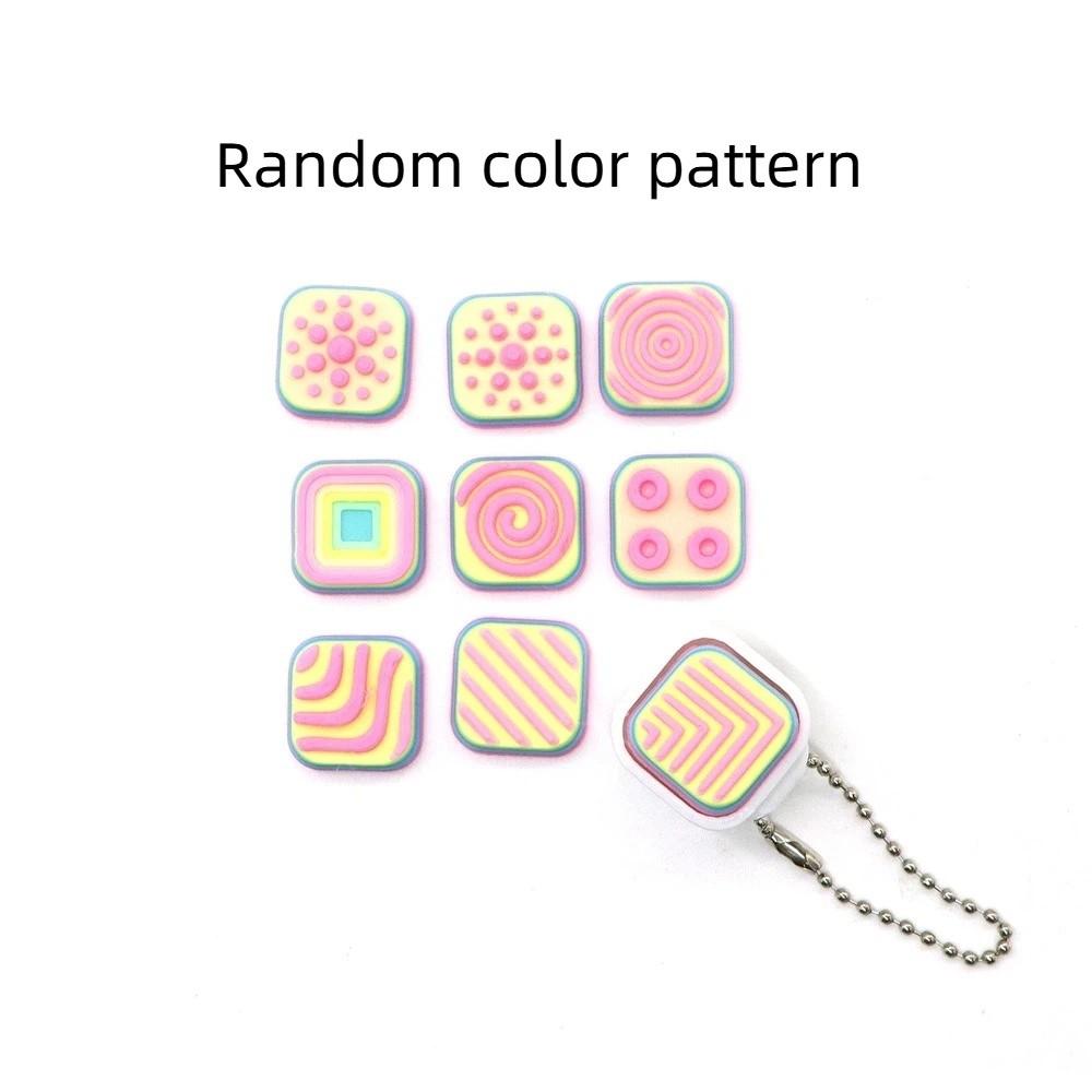 9 Keys Keys Button Keycap Push Button Clicker Keychain Toy Decompression Keychain Stress Relief 1 key