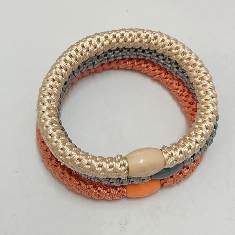 3 Stück/Set Damen Mode Golddraht Haargummis Elastische Spiralhaargummis Für Mädchen Haarspangen Scrunchie-Accessoires Knekkies