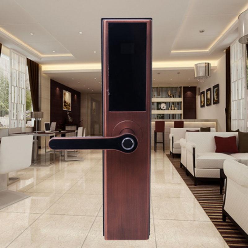 Smart Security Electronic Smart Door Lock APP+Password+Keypad+Card+Fingerprint 5 Ways Door Smart Electronic Lock Hotels