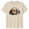 Sleeping Puppy Dog Animals Unisexs TShirt Unisexs Graphic Tee Relaxed Unisex Top