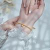 Xiaohongshu Super Sparkle Gold Bead Bracelet for Women – Elegant and Versatile Fashion Jewelry.