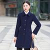 Women's Mid-Length Padded Wool Blend Coat