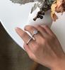 Tancise Women Classic 925 Sterling Silver Zirkónový prsteň Dámske šperky Svadobný prísľub Darček na párty