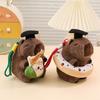 Capybara Plush Toy Soft Short Plush Stuffed With Pp Cotton Fill Graduation Gift