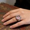 Heart Mini Italian Charm Finger Watch Ring Roman Numeral Quartz Watch for Women Men Fashion Finger Ring Watch Jewelry