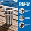 Standard Length Marine Drain Outlet Barbed Design Water Drain Fitting  For Yacht