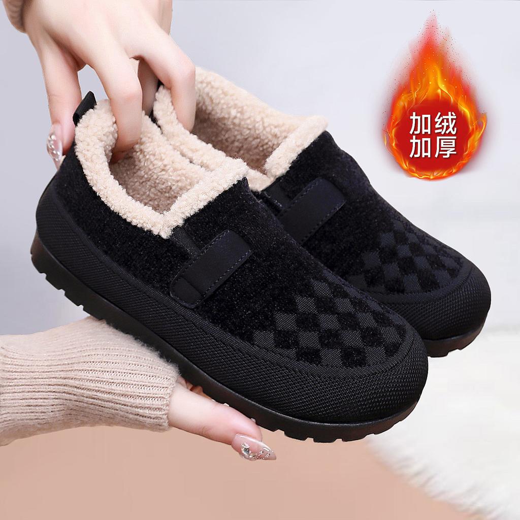 Cotton Shoes Women's New Fashion Snow Boots Women's Boots Comfortable Piled Thickened Cotton Boots Warm Boots Women's Lightweight Short Boots