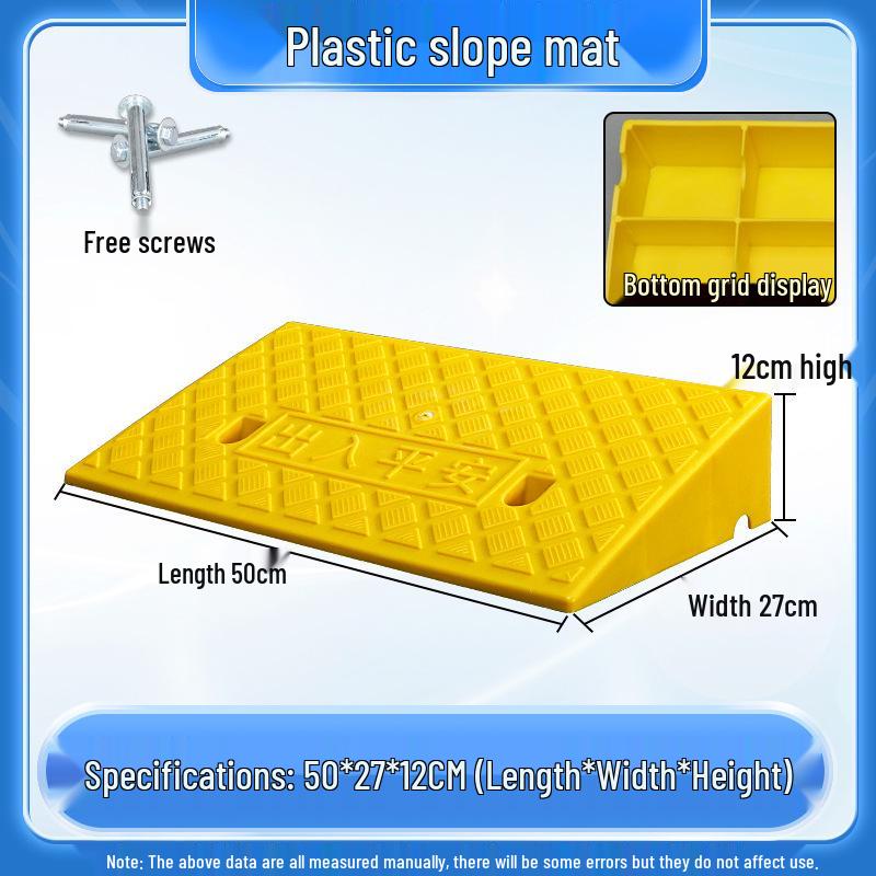 Home Car Step Threshold Mat - Plastic Curb Ramp