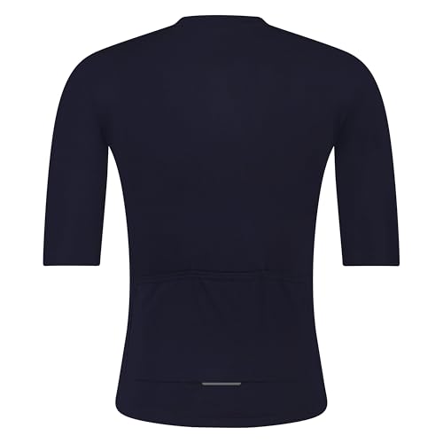 Shimano Element Short Sleeve Cycling Jersey, Navy, Size M (European Size), Suitable for heights between 172-178cm